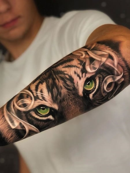 Human Eye on Guys Arm