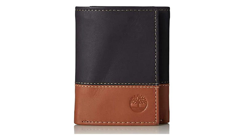 Timberland Men's Leather Trifold Wallet With Id Window