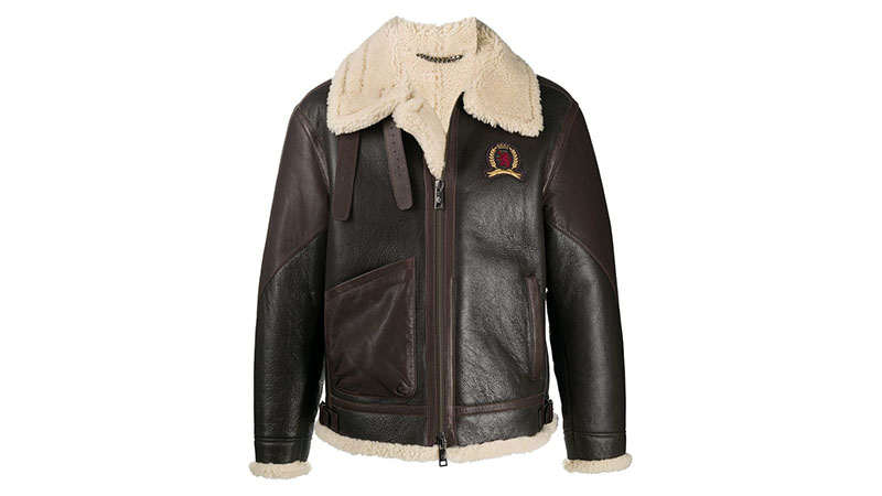 tommy hilfiger sheepskin jacket