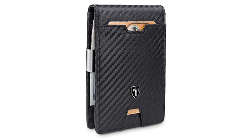 Travando Slim Wallet With Money Clip 