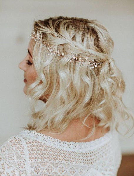 Waterfall Braids Bridal Hairstyle