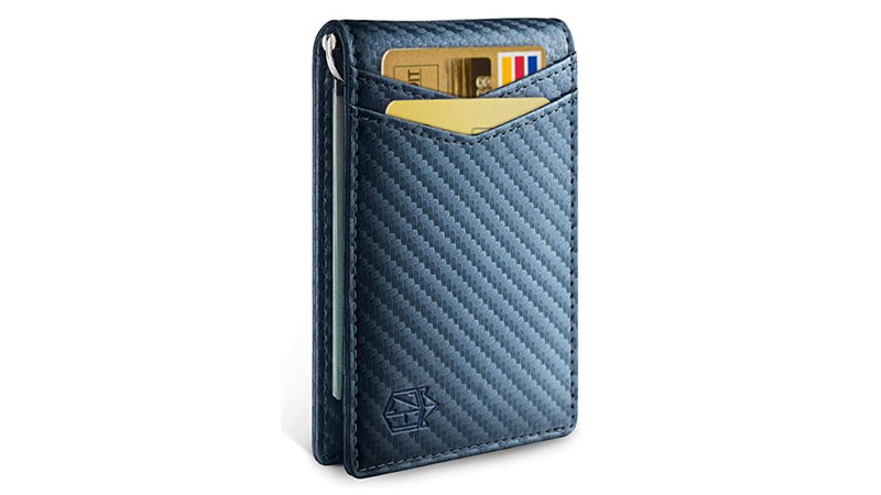 Zitahli Minimalist Slim Bifold Front Pocket Wallet With Money Clip