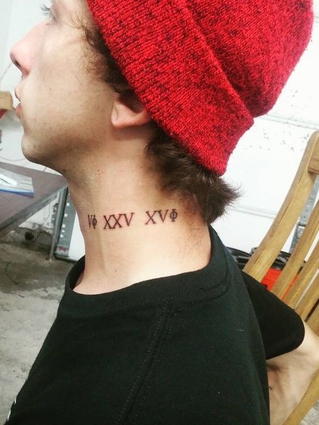 roman numeral tattoo on Tumblr