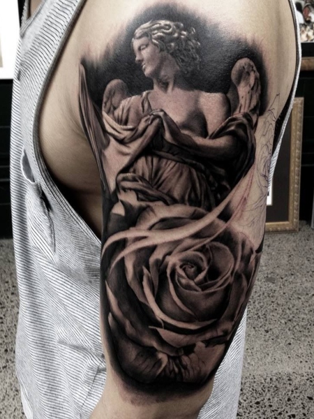 20 Angel Tattoos for Men of Faith (2023) - The Trend Spotter 20 Angel Tattoos for Men of Faith (2023) - The Trend Spotter