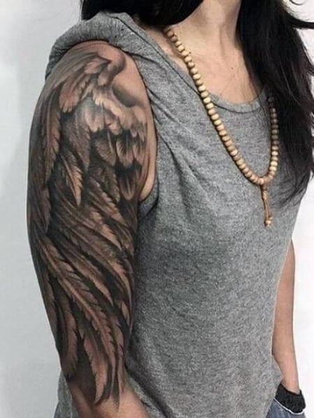 65 Best Angel Wings Tattoos Designs  Meanings  Top Ideas 2019