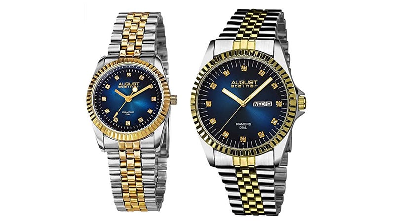 August Steiner As8201 His And Hers Watch Set