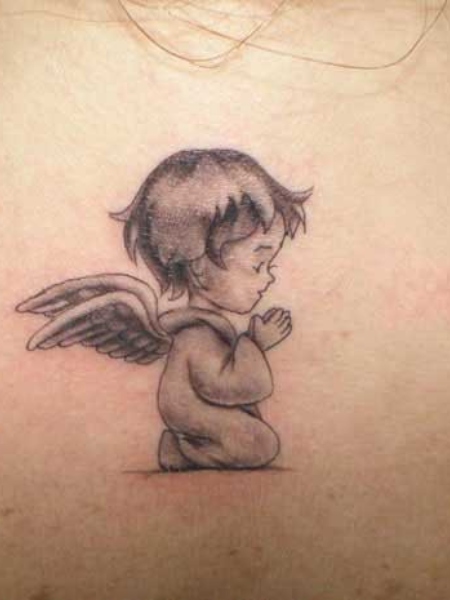 25 Angel Tattoo Designs For Men Of Faith  Pulptastic