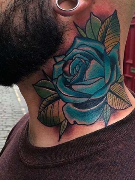 Blue Rose Tattoo 