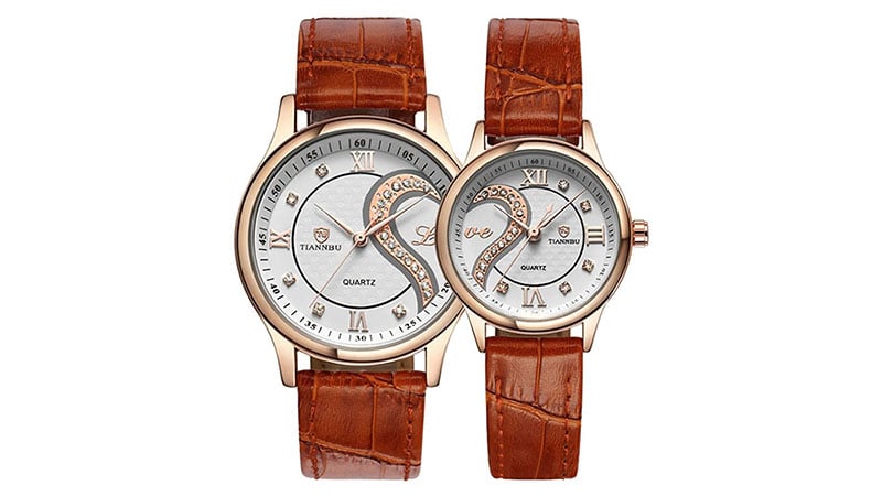 Dreaming Q&p Romantic His And Hers Quartz Analog Wrist Watches