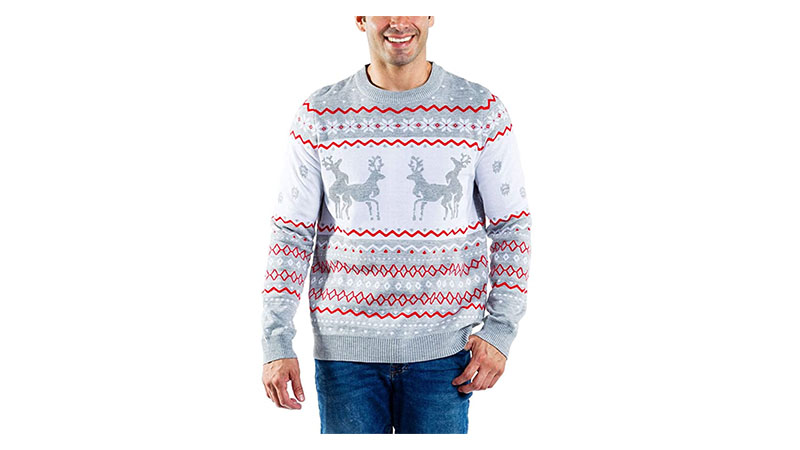 Grey Humping Reindeer Sweater