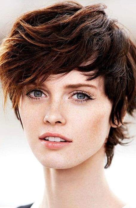 Layered Short Hairstyle With Bangs