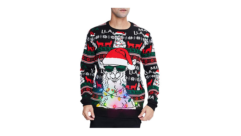 Llama Unisex Ugly Christmas Sweaters
