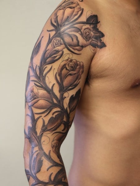 Rose Vine Tattoo