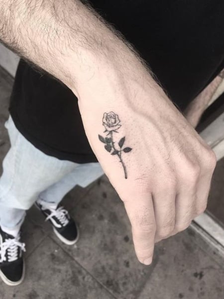 Small Rose Tattoo 