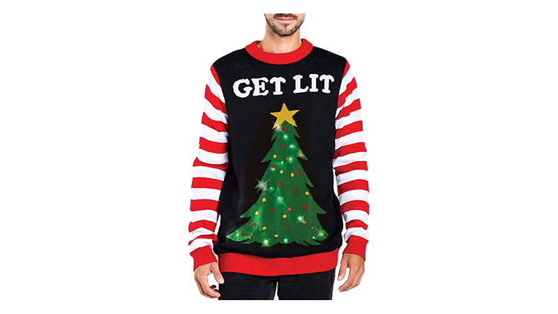 Tipsy Elves Men's Light Up Christmas Sweater