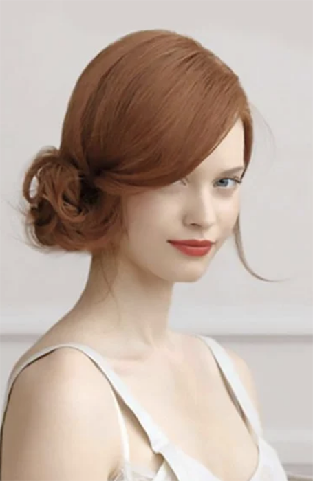 Updo With Bangs