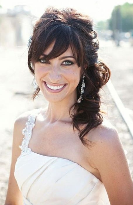 Wedding Hairstyle With Bangs
