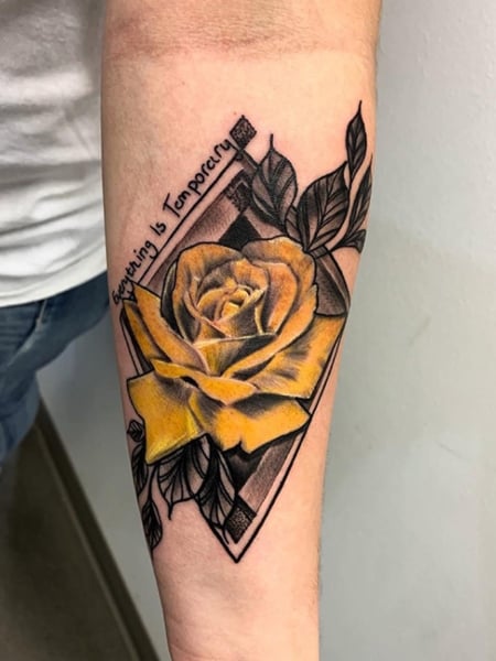 Yellow Rose Tattoo