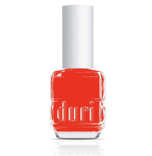 Duri Nail Polish, 645n Windy City Roar, Neon Red, Matte, Opaque, 0.5