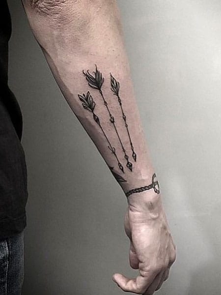 3 Arrow Tattoo On The Arm