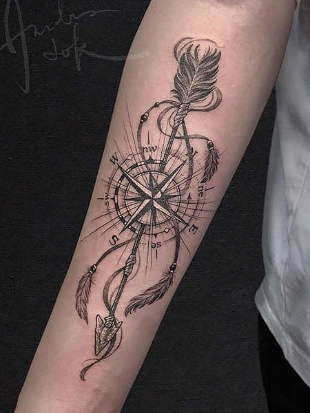 Compass Tattoos: Main Themes, Tattoo Styles & Ideas | Compass tattoo,  Traditional compass tattoo, Tattoo styles