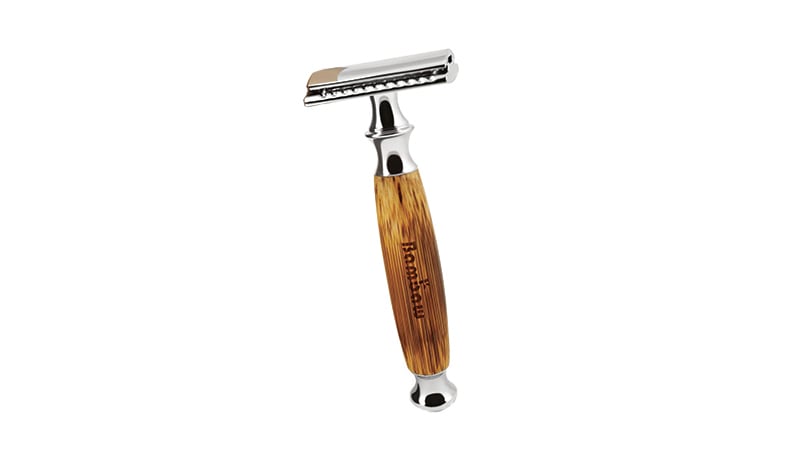 Bambaw Double Edge Safety Razor With Long Natural Bamboo Handle For Men And Women