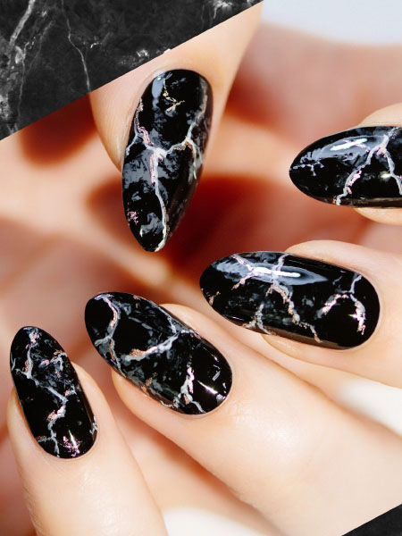 Black and Pink nail designs - YouTube