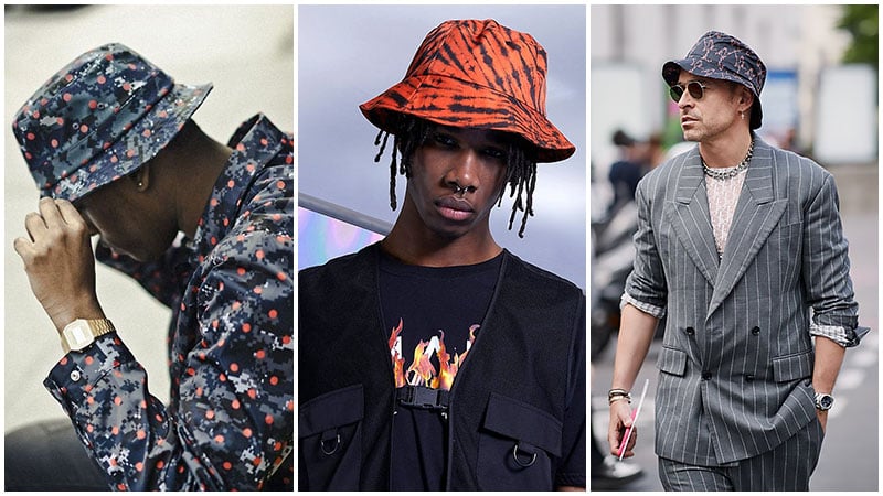 Top 35+ imagen bucket hat outfit guy - Abzlocal.mx