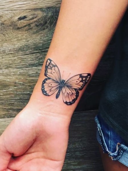 Butterfly Wrist Tattoo (1)