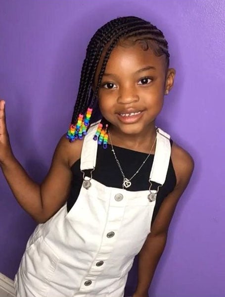 Braids for Kids- 50 Kids Braids with Beads Hairstyles