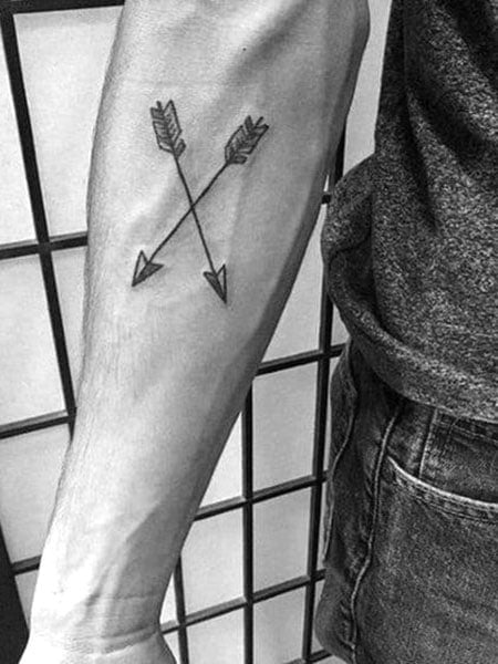 Crossed Arrows Tattoo