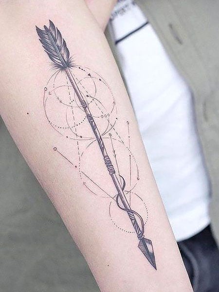 Feather Arrow Tattoo