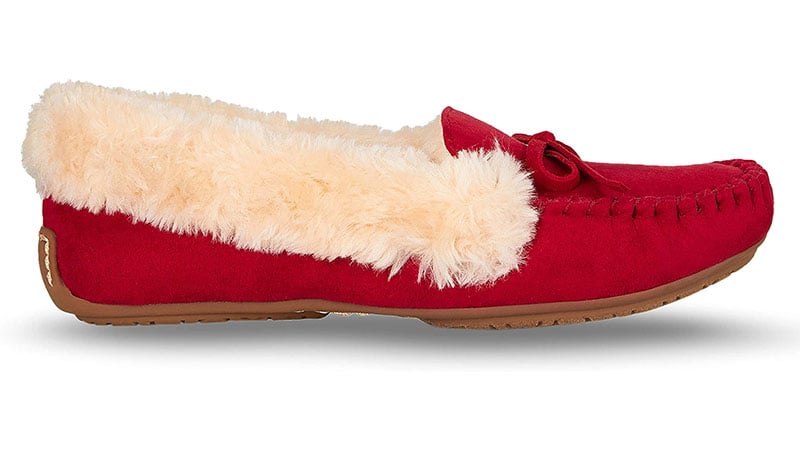 Floopi Women's Indoor Outdoor Basic Memory Foam Moccasin Slipper