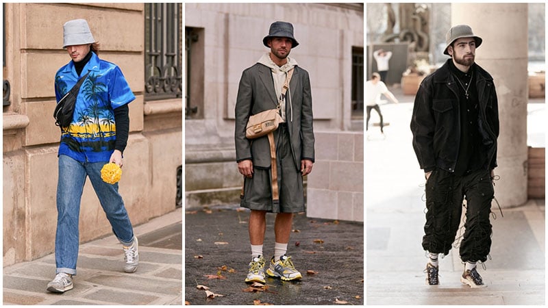 Grey Bucket Hats