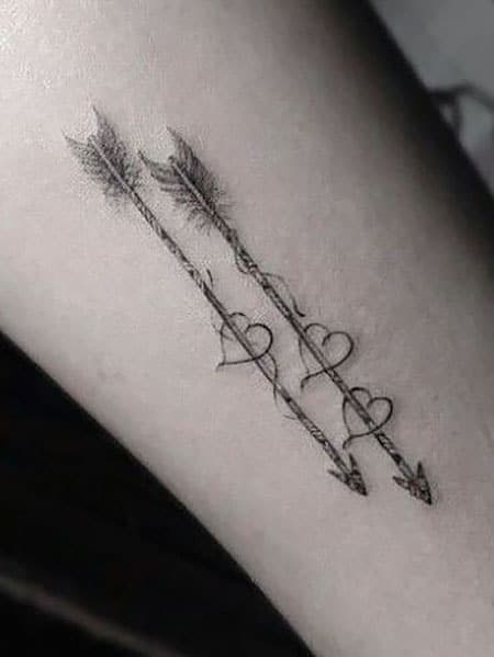 Heart And Arrow Tattoo 1