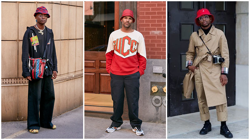 Bucket hat outfit best sale guy