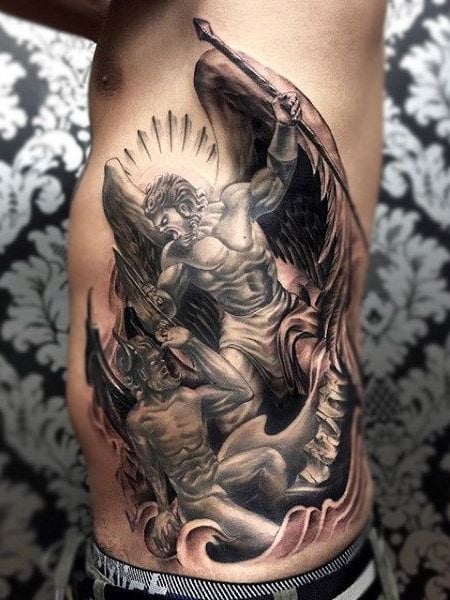 Angel Rib Tattoo