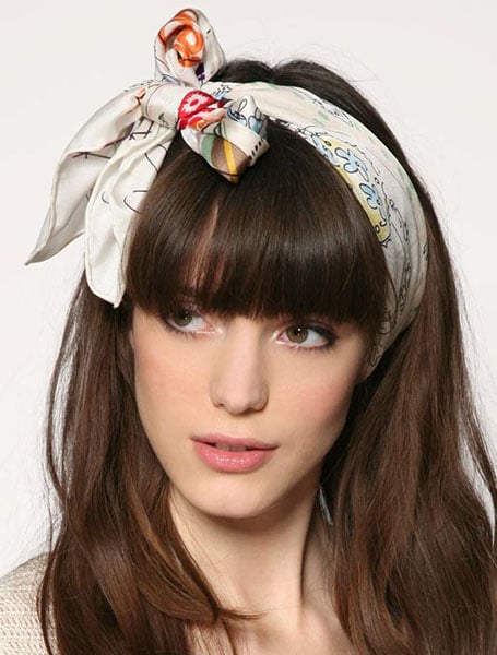 Bandana Hairstyle With Bangs