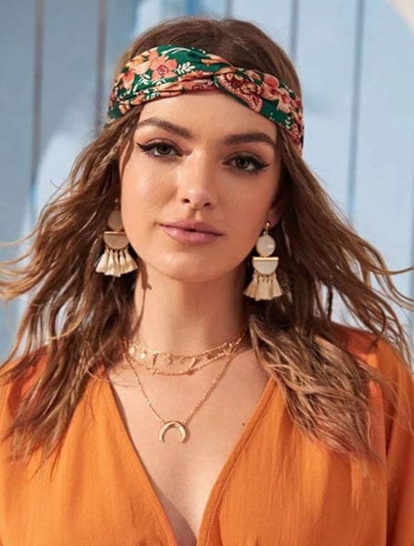 Bandana Twist With Beach Waves