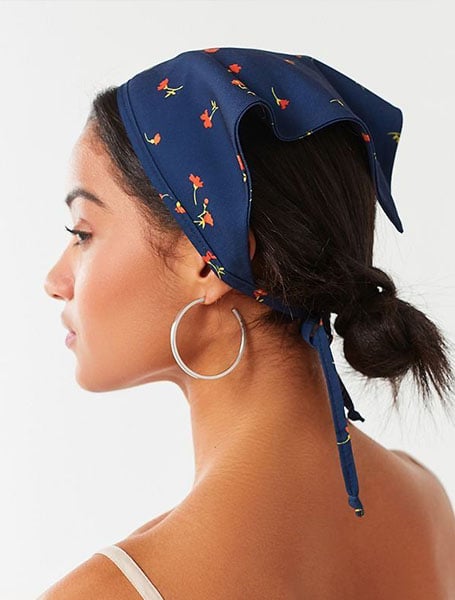 Bandana With Low Loose Bun