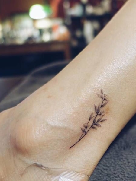 Dainty Flower Tattoo 