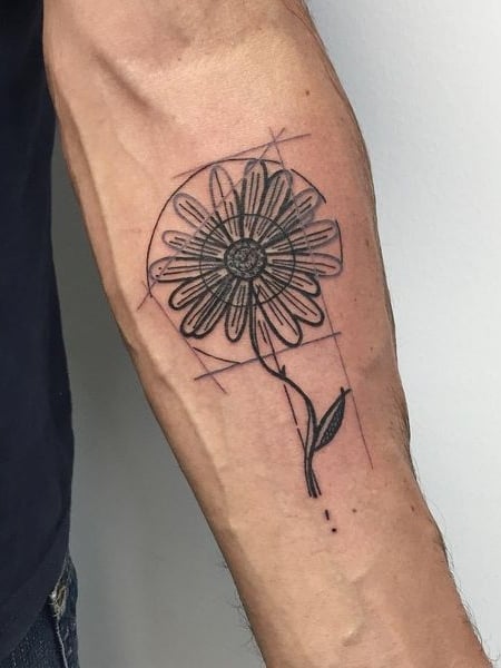 Daisy Flower Tattoo 