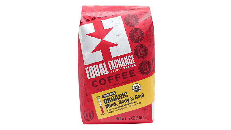 Equal Exchange Organic Whole Bean Coffee, Mind Body Soul