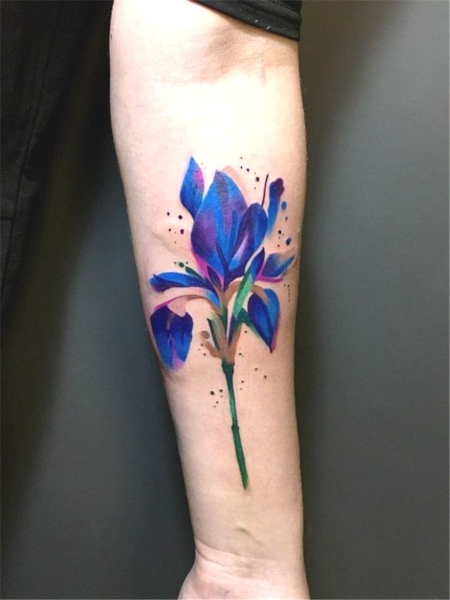 Iris Flower Tattoo