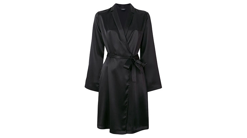 La Perla Silk Long Sleeve Short Robe