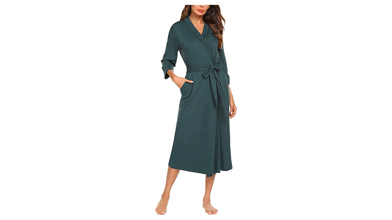 Maxmoda Women Kimono Robes Cotton Long Robe