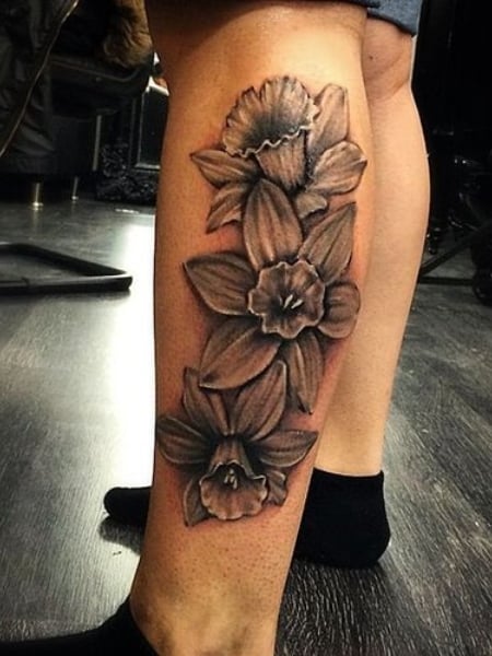 Narcissus Flower Tattoo 