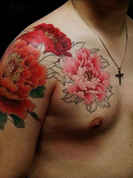 Peony Flower Tattoo