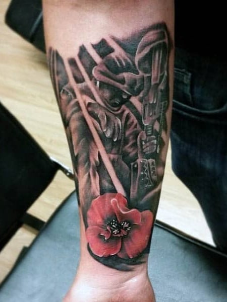 Poppy Flower Tattoo 