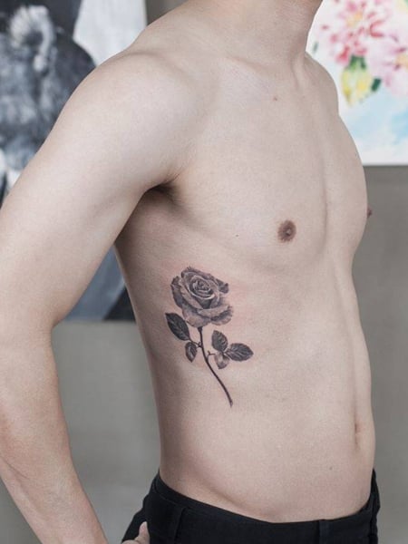 31 Cute Flower Rib Tattoos  Tattoo Designs  TattoosBagcom
